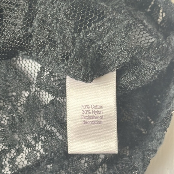 Women's Grunge‎ Lace Romantic Whimsigoth Sleeveless  Embellished Fem Top XS - Picture 7 of 7